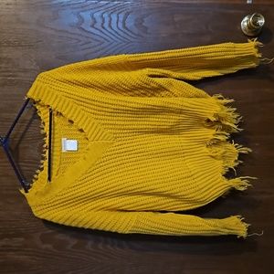 Yellow Main Strip sweater